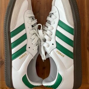Adidas Samba White and Green Women’s Shoes